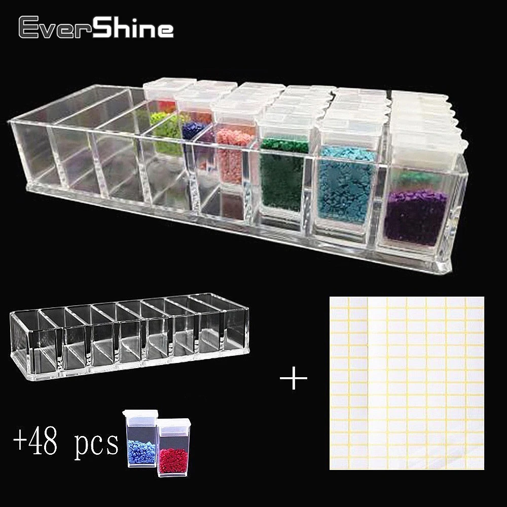 

EverShine Diamond Embroidery Accessories Diamond Mosiac Storage Box Rhinestone Stone Storage Diamond Painting Tools