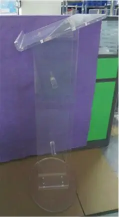 Hot Sell Clear 12mm Thickness Low Floor Acrylic Church Podium Stand Workshop Series
