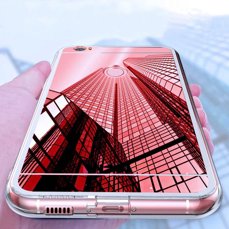 Мягкий зеркальный чехол для Huawei Honor 8 9 10 Lite 6X 7X 8x10 V8 V9 V10 View 20 Y5 Y6 Y7 Prime 2018 P Smart 2019 Y9 |