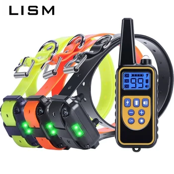 

2019 New Version 800m Remote Dog Training Collar Rechargeable Waterproof Dog Shock Vibration Training 3 Dogs Anti-bark Device