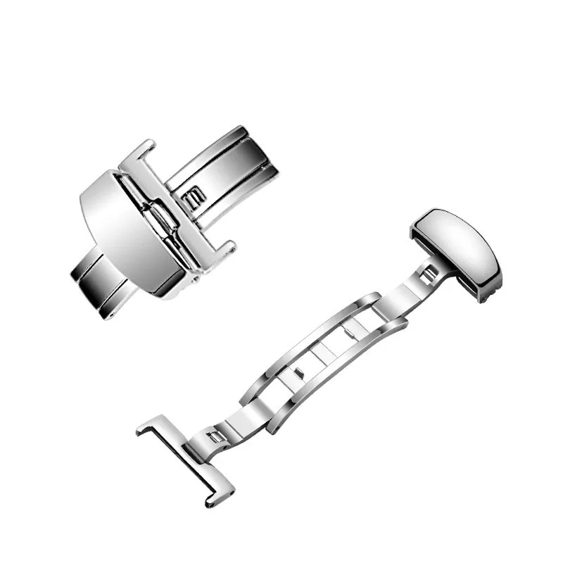 

Stainless Steel Solid Watch Buckle Quick Release Butterfly Deployment Clasp Lock Watch Strap 16mm 18mm 20mm 22mm