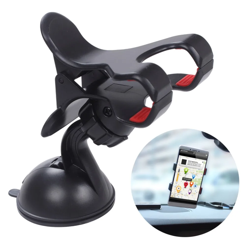 Car Windshield 360° Rotatable Mount Holder Stand Cradle For Mobile Phones GPS