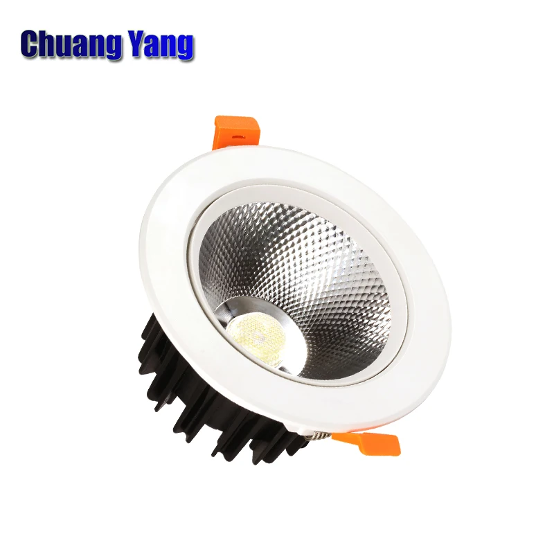 220V 5W 10W 15W Eecessed Led Celling прожекторы мини точечный светильник Круглый Cob потолочный