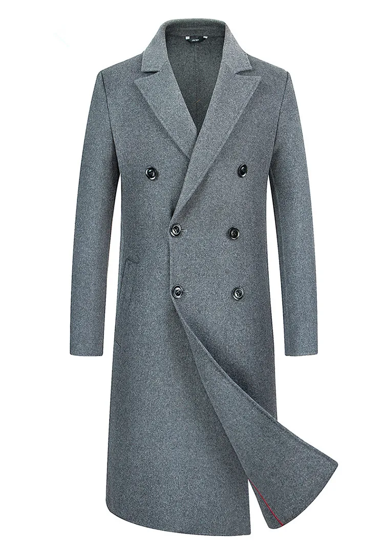 KOLMAKOV пальто Для мужчин s Зима X-длинные шерстяные пальто Для мужчин бренд толстые куртки шерстяной ткани пальто мужской slim fit большие размеры M-3XL