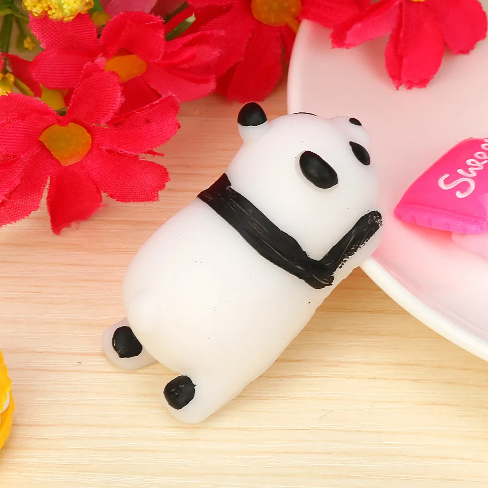Милый мягкий мини игрушка Mochi сжимаемая панда Забавная детская для снятия