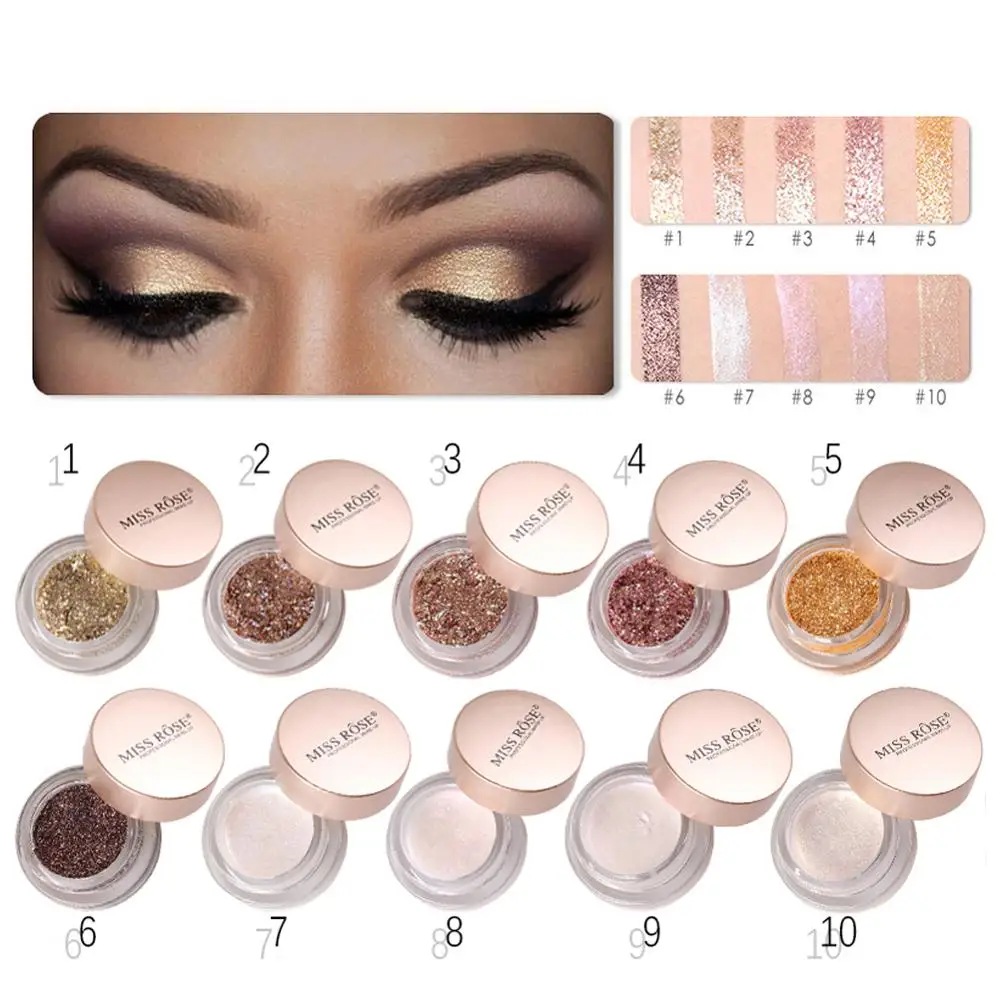 MISS ROSE Shimmer Sexy Eyes Makeup Eyeshadow Long-Lasting Eye shasdow Makeup Cosmetics 7Colors MISS ROSE Shimmer Sexy Eyes Makeup Eyeshadow Long-Lasting Eye shasdow Makeup Cosmetics 7Colors