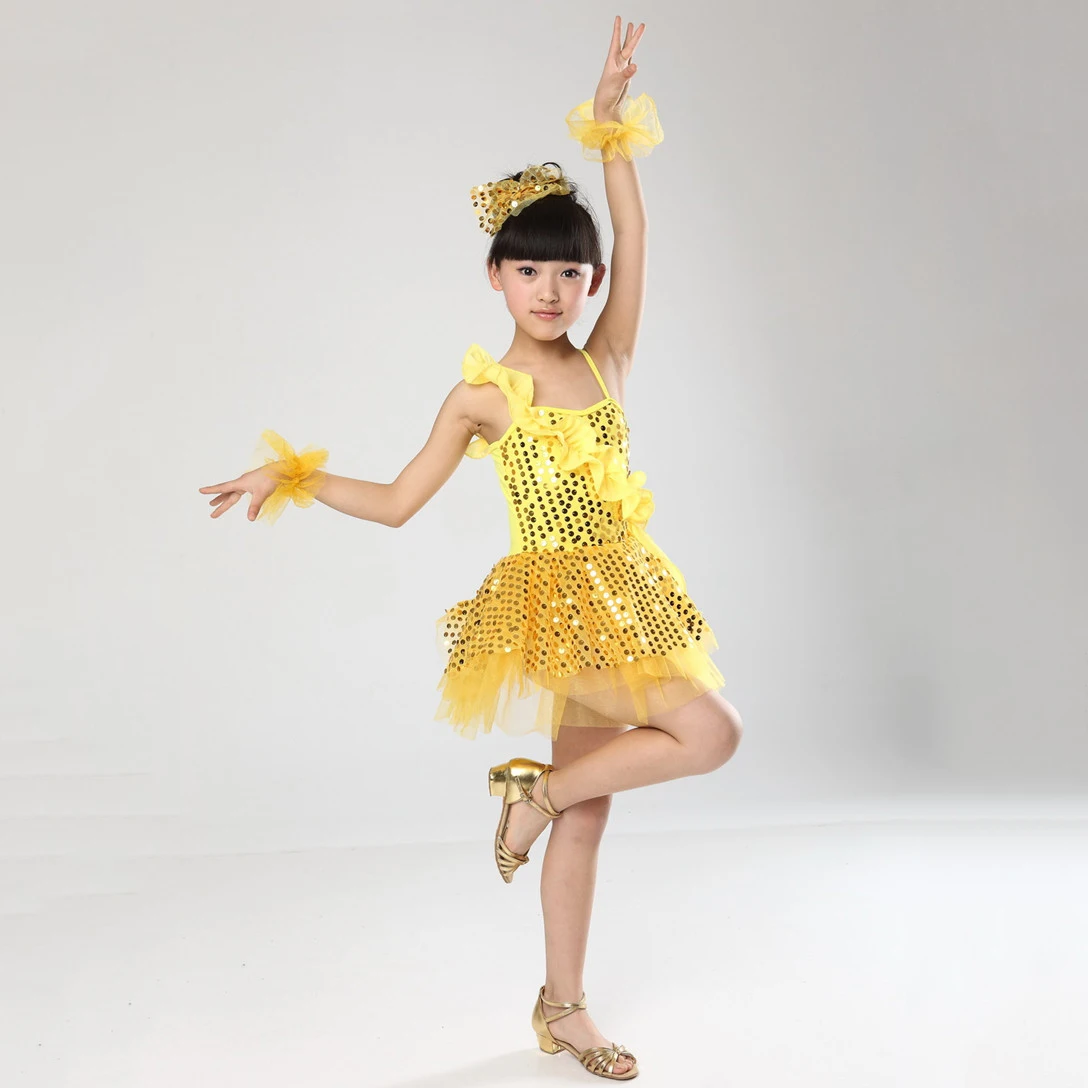 Дети платье для самбы бальное танцев девочек Одежда костюм Vestido Baile Latino детей
