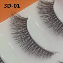 5 пар 3D ручной работы Поддельные ресницы натуральный длинный толстый Повседневный макияж толстый крест тушь для ресниц