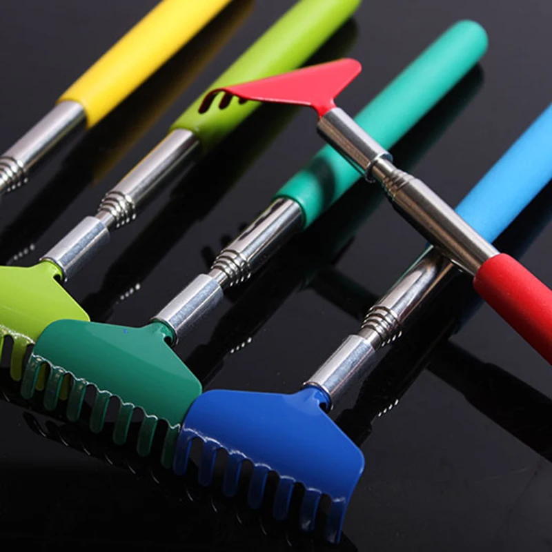 

Backscratcher Hackle Massager Practical Handy Stainless Pen Clip Back Scratcher Telescopic Scratching Massage Kit Bear claw Itch