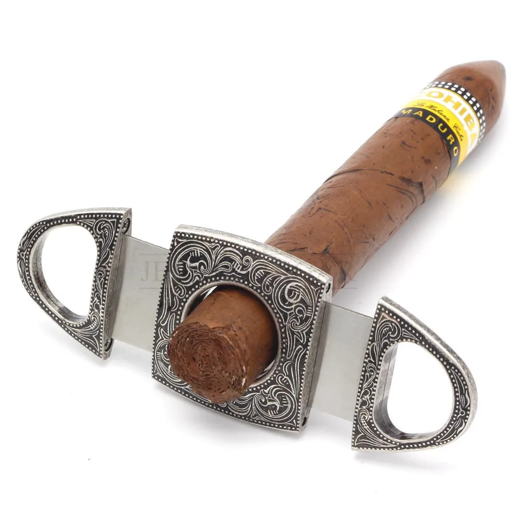 LUBINSKI Stainless Steel Cigar Cutter Guillotine Very Sharp Cigar