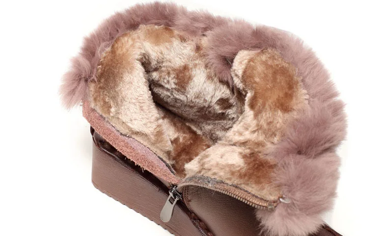 Careaymade-Winter New Genuine Leather cowpearson women's retro literary and artistic lazy rabbit collar leisure handmade boots Careaymade-Winter New Genuine Leather cowpearson women's retro literary and artistic lazy rabbit collar leisure handmade boots