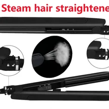 Профессиональный керамический плоский утюжок Электрический Выпрямитель для волос контроль температуры титановая пластина паровой выпрямитель для волос