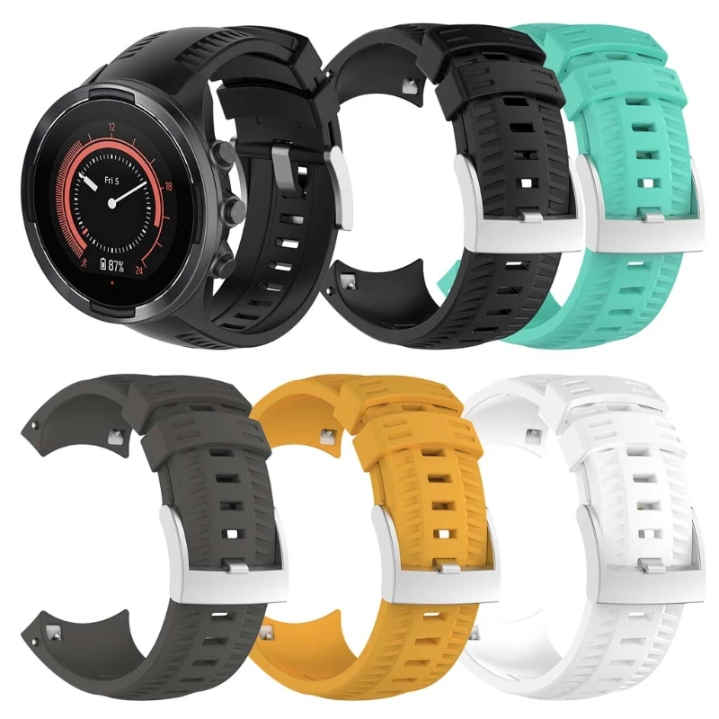 

Sport Watch Band For Suunto 9 Series GPS Watch Silicone Replacement Watch Strap Bracelet