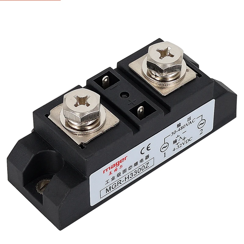 

300A Industrial MGR-H3300Z Input 4-32VDC Output 30-480VAC industrial SSR Relay 300A With Free Shipping