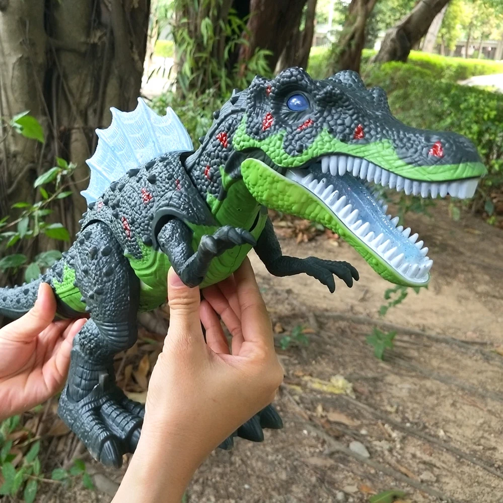Brinquedos com Luz Educativos para Crianças Qualidade Venda Quente Grande Tamanho Andando Dinossauro Elétrico Robô Caminhada Sons Modelo Brinquedos
