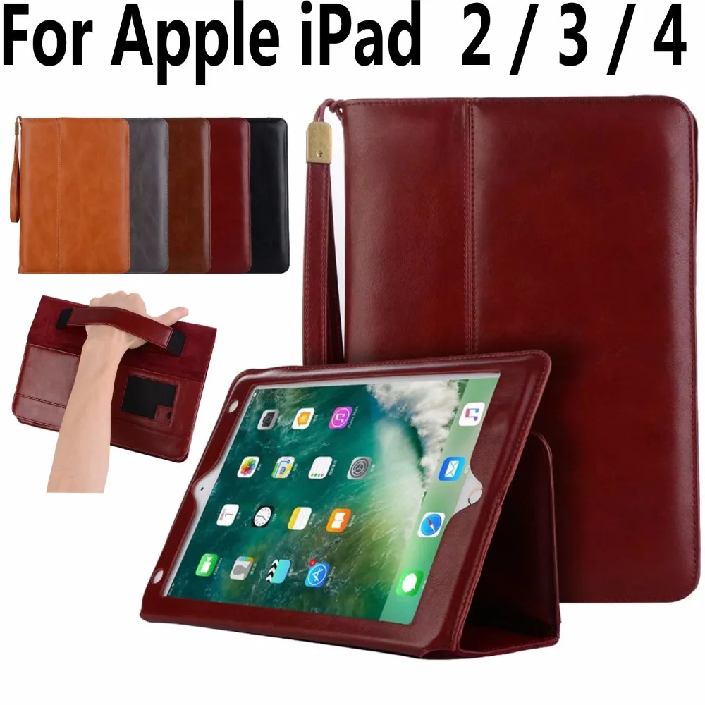 High Quality Leather Case for Apple iPad 2 3 4 9.7 inch Handheld Magnet Smart Case Cover for iPad 2 3 4 9.7 with Card Pocket apple-ipad-case : image High Quality Leather Case for Apple iPad 2 3 4 9.7 inch Handheld Magnet Smart Case Cover for iPad 2 3 4 9.7 with Card Pocket apple-ipad-case