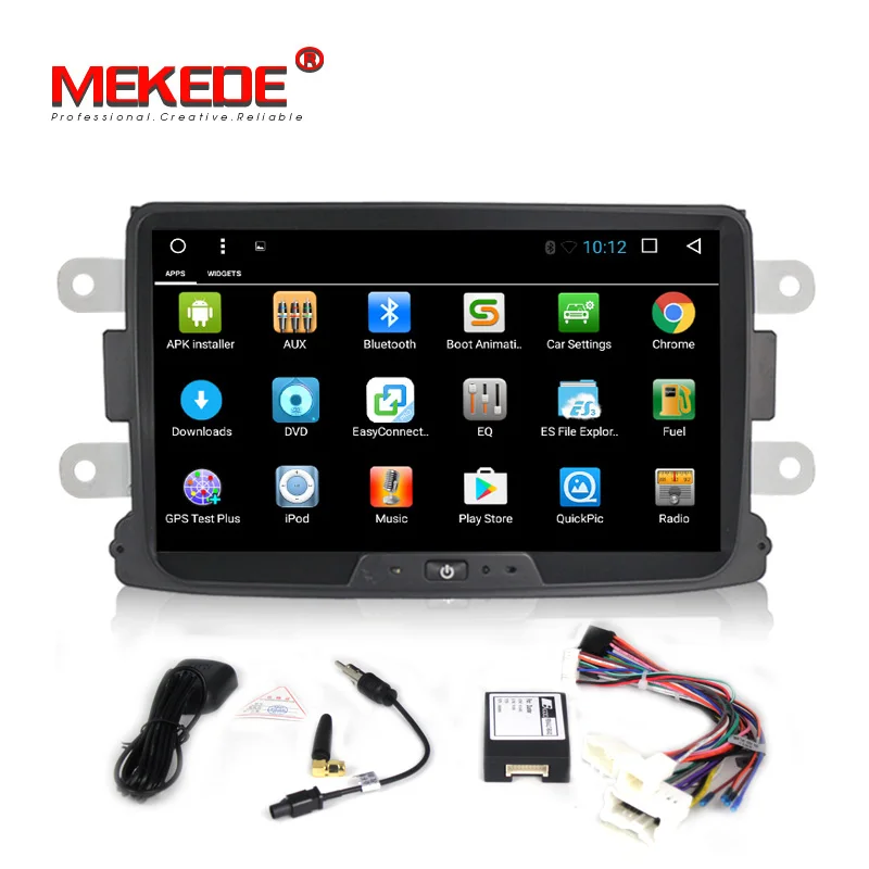 Cheap HD 1024 Quad Core 2GB RAM Android 7.1 Car gps navigation DVD Player For Dacia Sandero Duster Cap tur Lada Xray 2 Logan 2 1