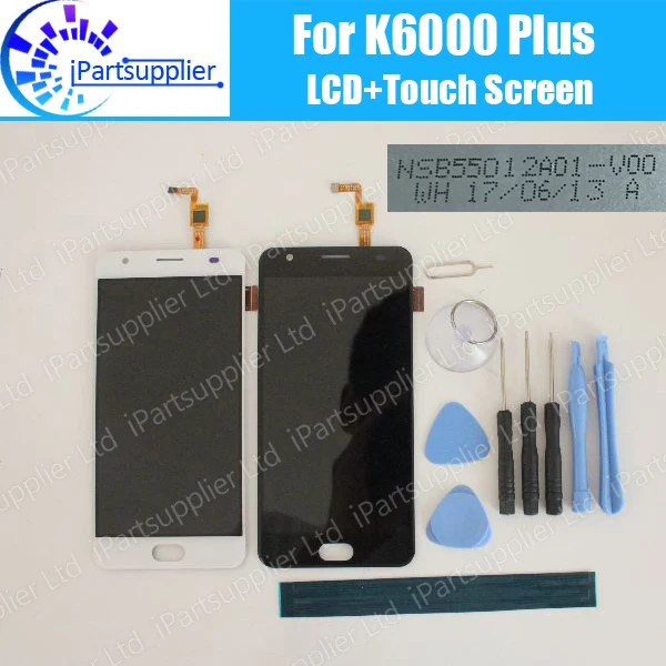 Скидка Oukitel K6000 Plus ЖК дисплей + сенсорный экран 100% Оригинальный ЖК дигитайзер стеклянная панель Замена для K6000 Plus NSB55012A01 V00