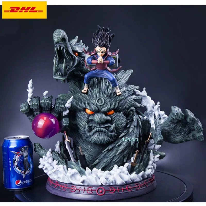 

15"Statue NARUTO Bust Shodai Hokage Full-Length Portrait Senju Hashirama Senjuichizoku GK Action Figure Model Toy BOX 36CM Z1224