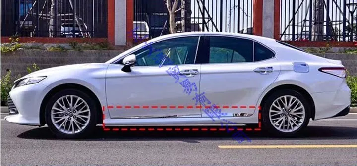 Украшение автомобиля для Toyota Camry 2018 2019 боковая дверь из нержавеющей стали отделка