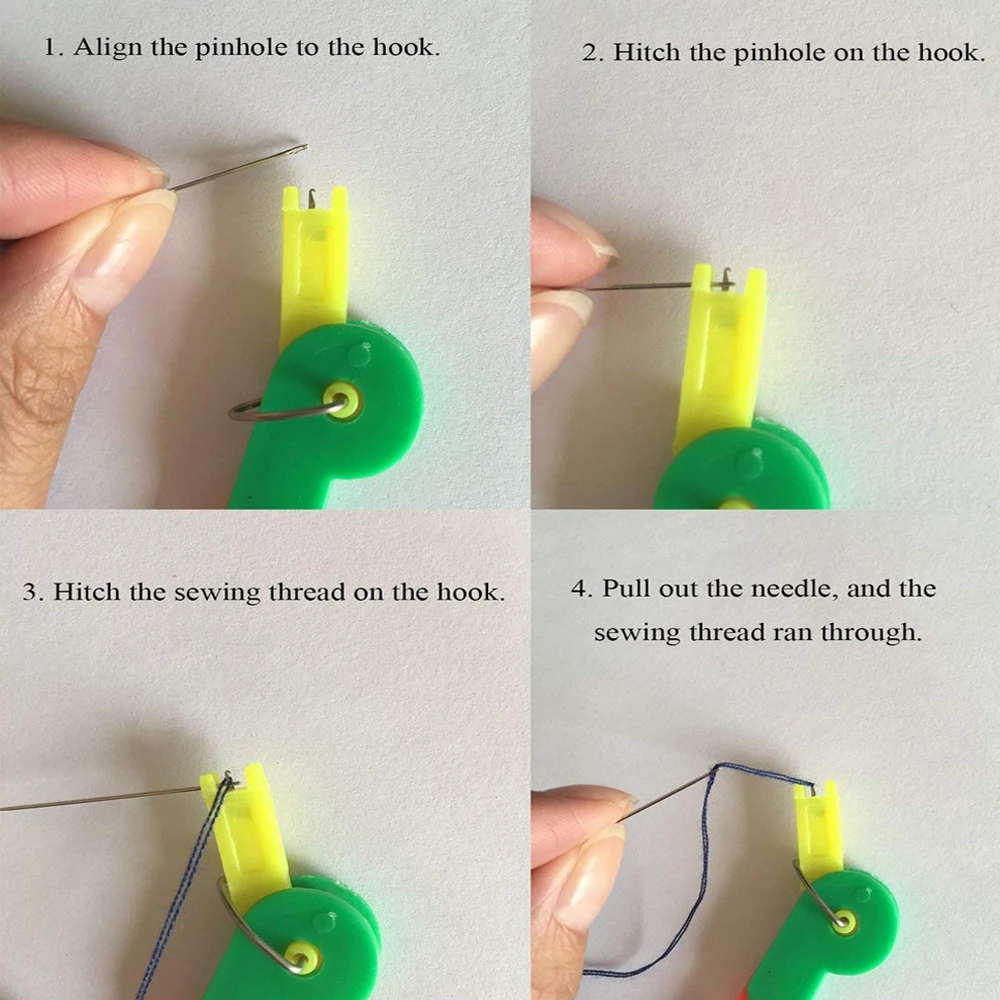 3 шт. Автоматический нитевдеватель для нитевых нитей полезное руководство для пожилых людей простое использование швейных инструментов иглы вставки аксессуаров случайный цвет