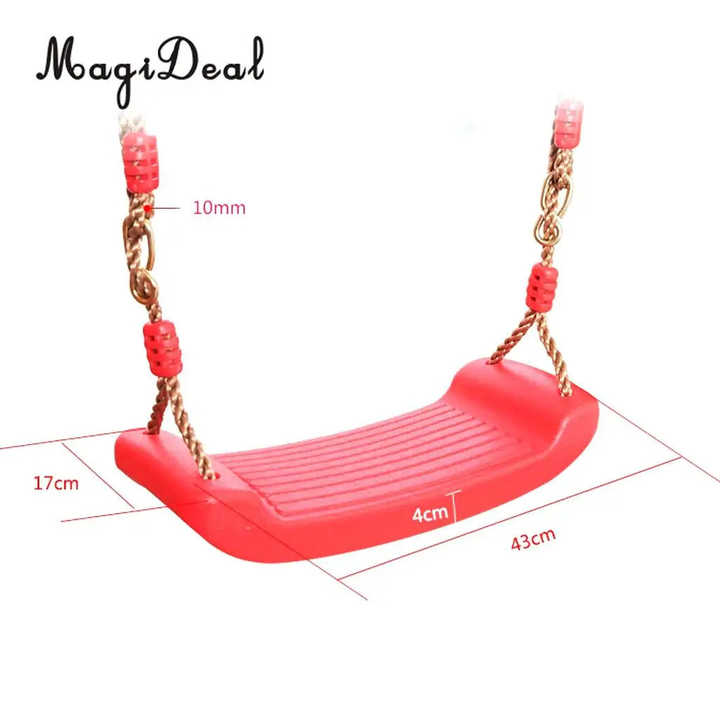 MagiDeal Outdoor Swing Set Seat with Rope for Garden Playground Park Picnic Accessory Adult Kids Children Outdoor Toy