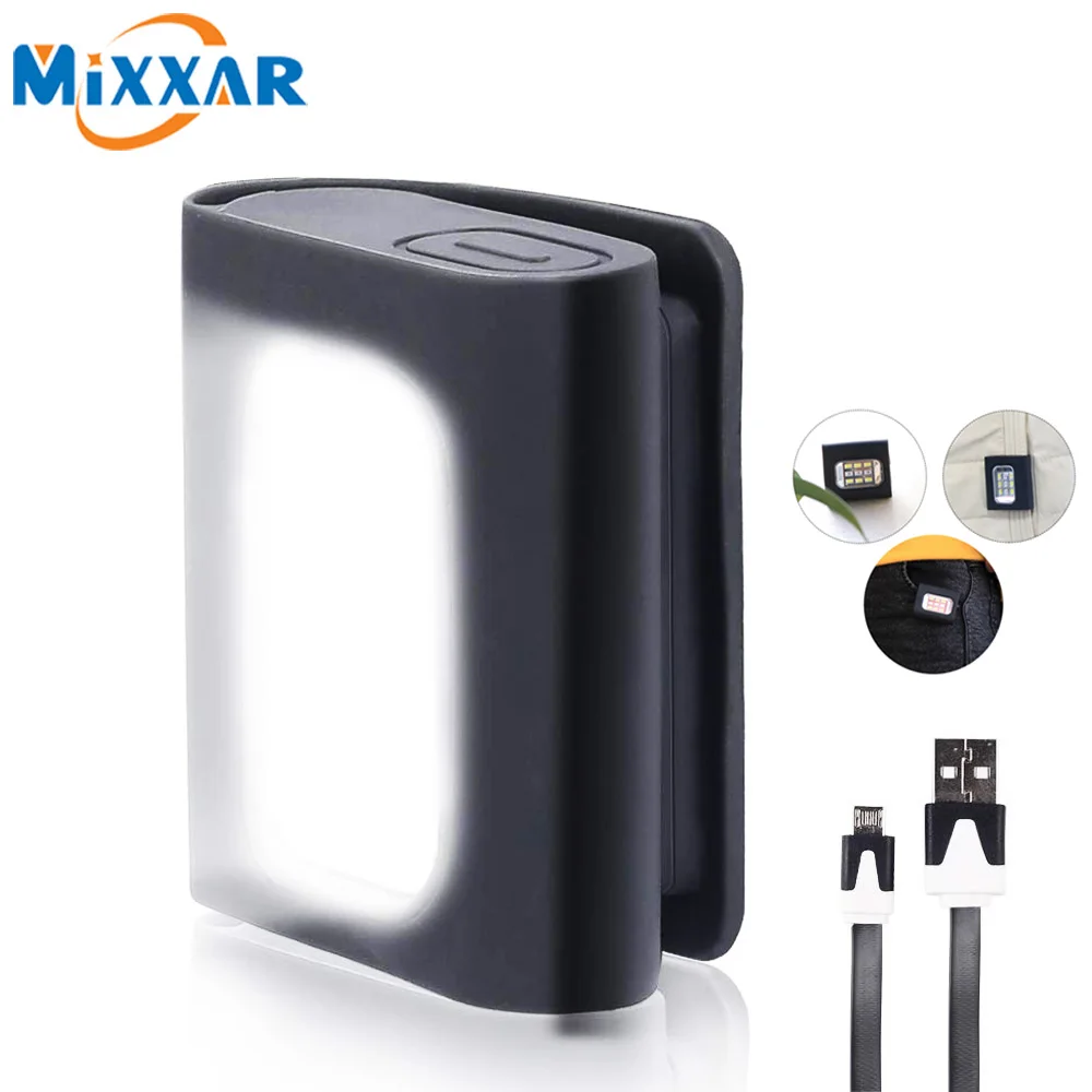 

Dropshipping Usb LED Mini Flashlight Night Light COB Magnetic Clip Hat headlight Torch Lamp Portable Reading Light Flexible