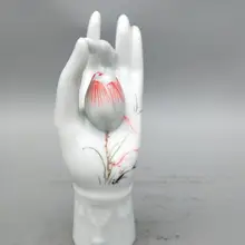 Китай Изысканная керамическая Будда рука лотоса вставка благовония