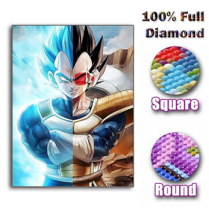 

NEW Full square/round drill 5D Diy Diamond Painting ' cartoon Dragon Ball ' 3D Diamond Embroidery Mosaic Rhinestone wall decor