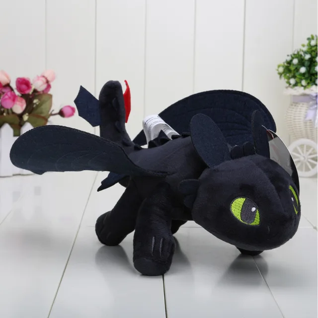 

2019 new 25cm HOW TO TRAIN YOUR DRAGON PLUSH Toothless Night Fury plush Toys for children doll