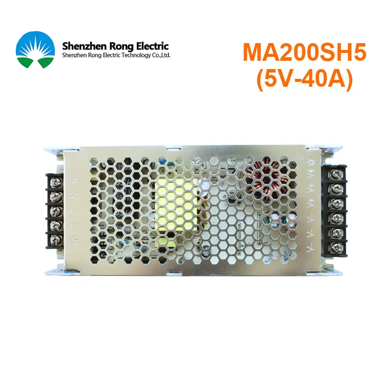 

Stage rental outdoor LED module display power 5V 40A easy use switch power 200V-240V input MA200SH5