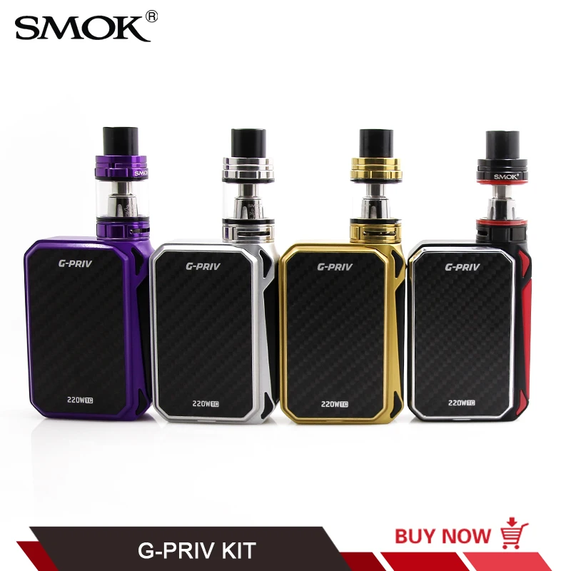 

SMOK G-PRIV KIT GPRIV MOD 5ml TFV8 Big Baby Atomizer V8 Baby X4 T6 Coil Electronic Cigarette Kit VS G-PRIV 2 MAG E-Cigarette