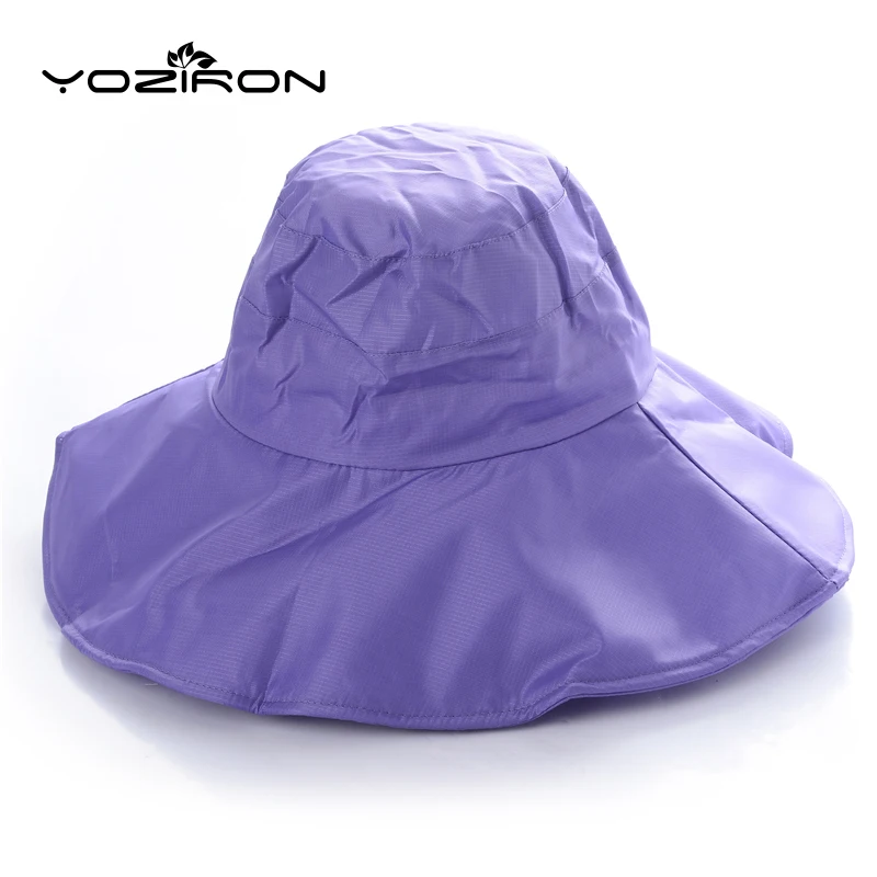 

New Men Women Multifunction Solid Summer Sun Hat Sunshade Waterproof Foldable Sunhat Wide Brim Fishing Cap Hiking Caps