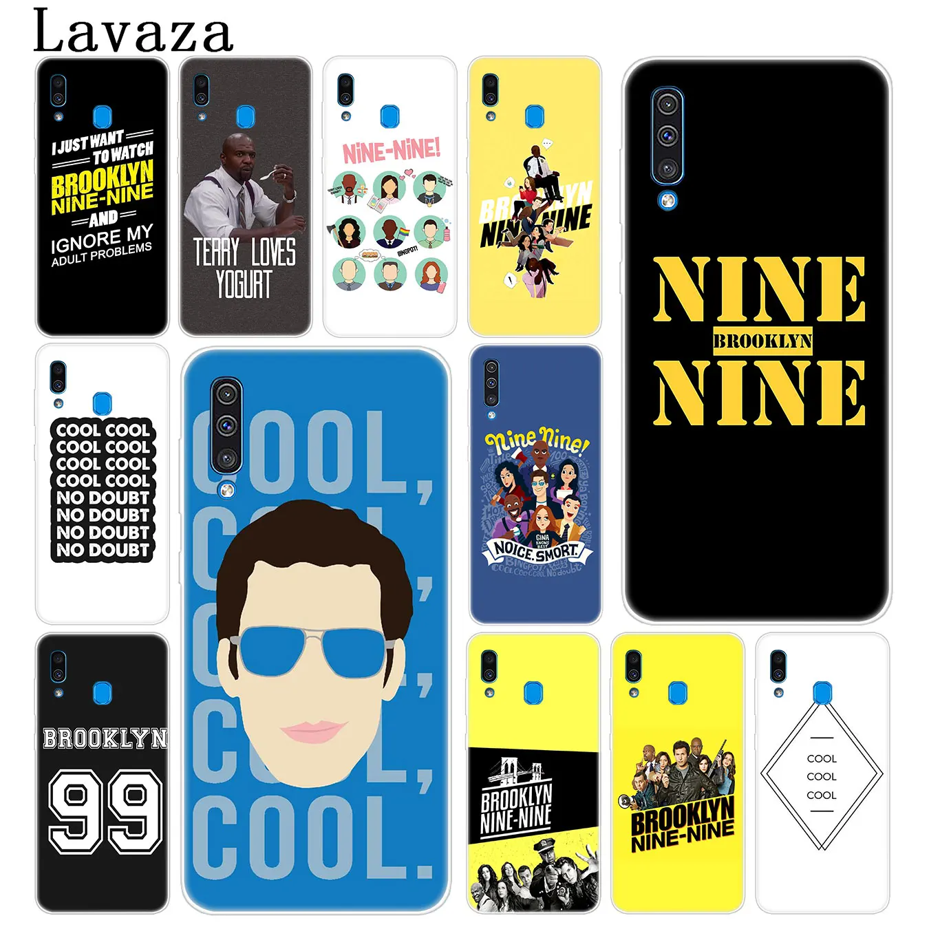 Lavaza Brooklyn девять жесткий прозрачный чехол для телефона Samsung Galaxy A70 A60 A50 A40 A30 A20 A10 M10