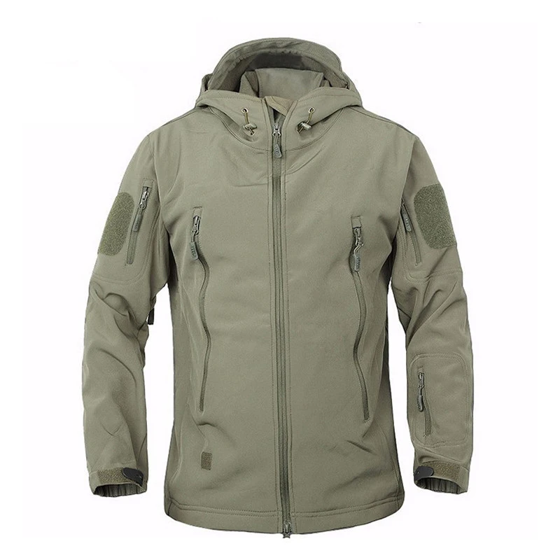 Новая водонепроницаемая флисовая куртка для охоты, ветровка, лыжное пальто, унисекс, для прогулок, дождя, кемпинга, рыбалки, тактическая одежда