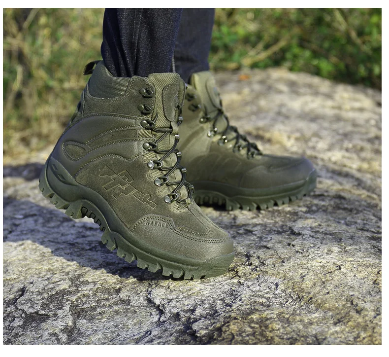 Зимние/Осенние армейские мужские военные уличные износостойкие Нескользящие ботинки для пустыни мужские альпинистские армейские охотничьи зимние тактические ботинки