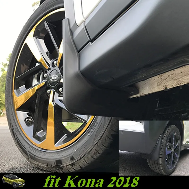 

For Hyundai Kona/Kauai 2018 Mud Flaps Splash Guards Cover Car mudguards Fenders Splasher Mudflap Fit for New Kona