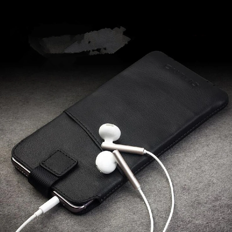 

QIALINO Bag Pouch Fashion Pure Handmade Cover for Huawei Mate9 Pro 5.5" Genuine Leather Card Slot Ultra Thin Pouch