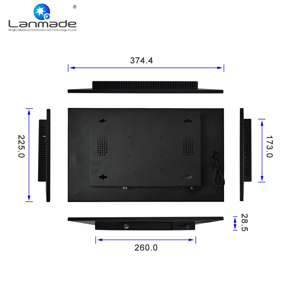 Низкая стоимость авто петля играть Супер 15.6in lcd hd дисплей датчик движения видео