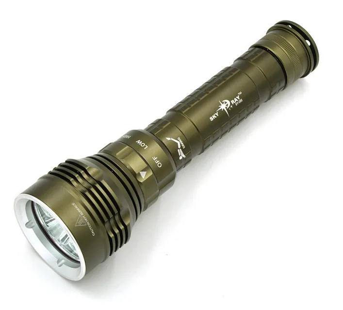 Новые зеленые Дайвинг фонарик светодио дный свет 8000lm 100 м Подводные факел Фонари 5x XML L2 светодио дный Водонепроницаемый свет лампы