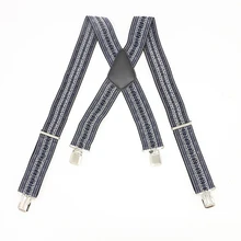 Эластичные регулируемые подтяжки мужские подтяжки 4 зажима брюки ремень Открытый подтяжки мужской подарок одежда аксессуары