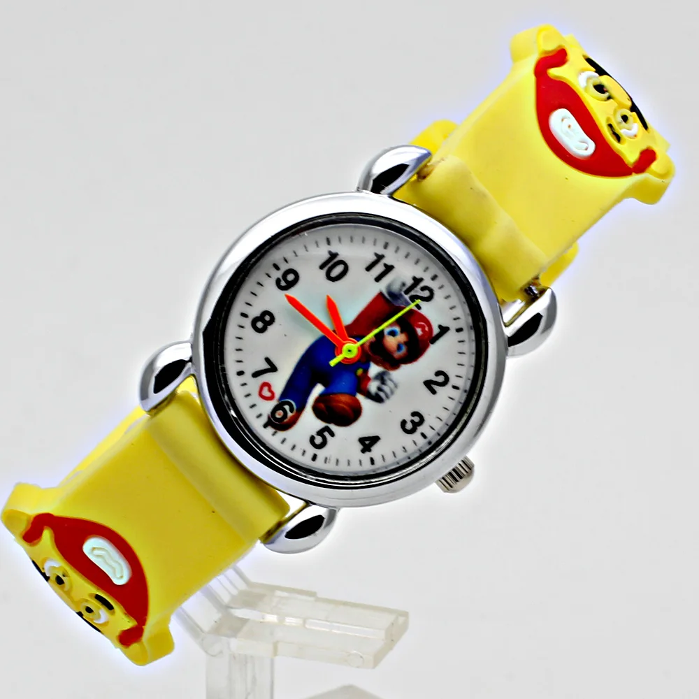 

Cute Kids Children's Watch Casual Jelly Strap Girl Boy Sports Quartz Clock Fashion 3D Cartoon Student Watch Relogio femininos