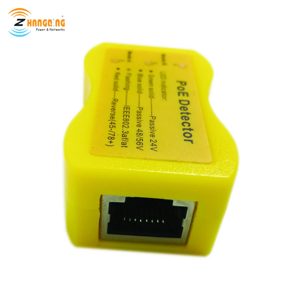 PoE детектор PoE быстро определяет мощность через Ethernet с RJ45 показывает пассивный/802.3af/at; 24 В/48 В/56 в используется для PoE инжектор