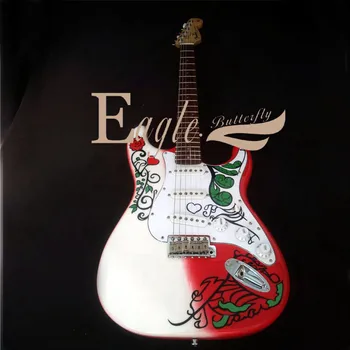 

The flower girl signature electric guitar handmade custom st suit DIY semi-finished suit guitar