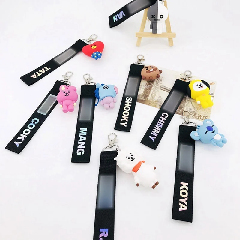 BTS Kpop Kawaii TATA COOKY CHIMMY MANG Keychain Bangtan Boys