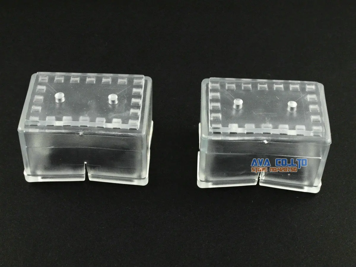 12 Pcs 40*23mm Chair Table Leg Cap Rubber Feet Protector Pad Cover Rectangle