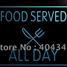 LB819-подача еды весь день кафе ресторан световой знак
