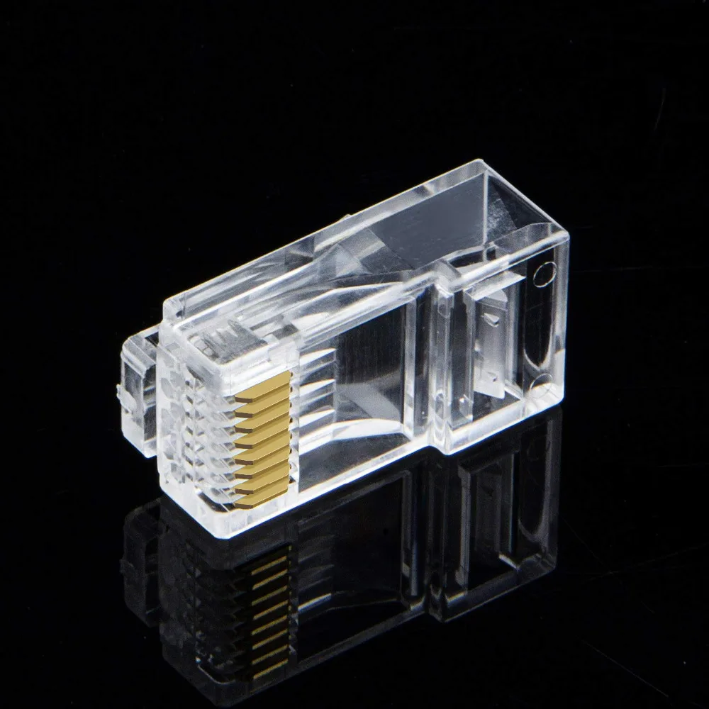 Концы Cat6 RJ45 кабельный разъем Cat6a/Cat5e обжимные разъемы Ethernet прозрачные| |