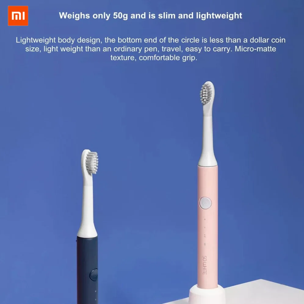 Xiaomi Mijia SO WHITE Sonic электрическая зубная щетка Беспроводная Индукционная зарядка IPX7 Водонепроницаемая зубная щетка дешевая 3