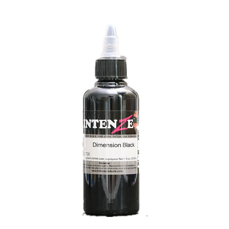 

New 1 Bottle 4oz Tattoo Ink Pigments Set Art Body 100ml Black Permanent Beauty Pigment Accessories